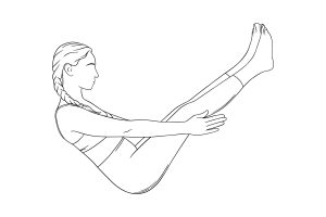 Navasana boat pose