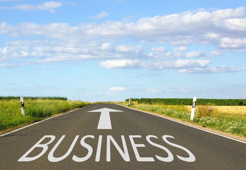 7 Tips to Get Back to Business after a Break 2 Business painted on roadway