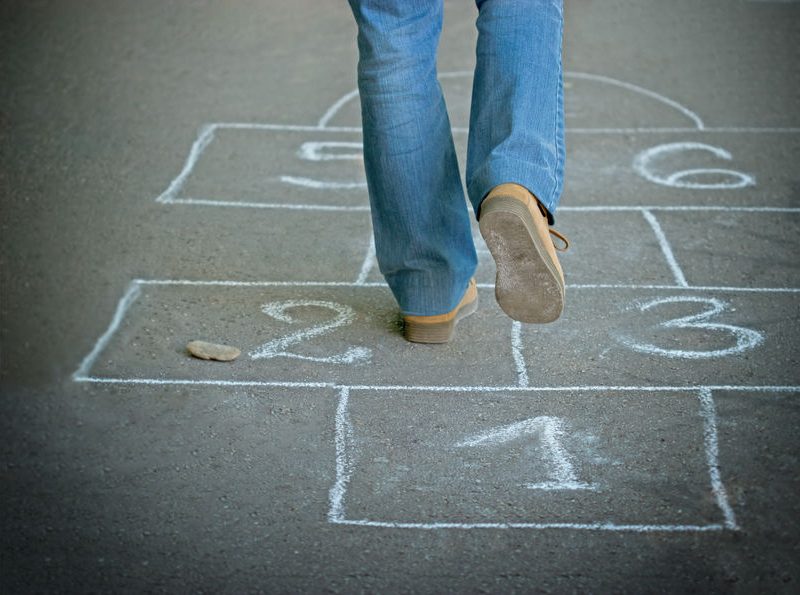 Outdoor Old School Workout 2 hopscotch