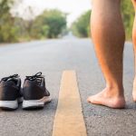 barefeet and shoes