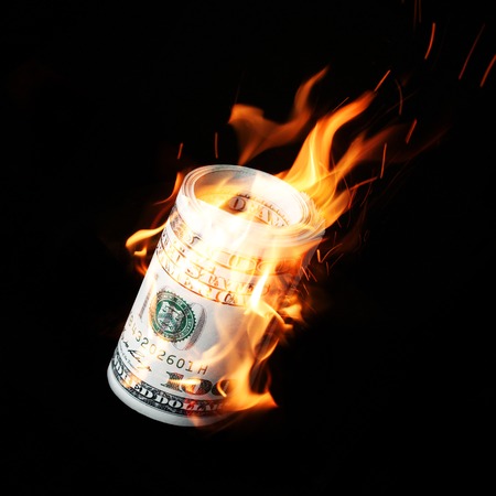 money burning