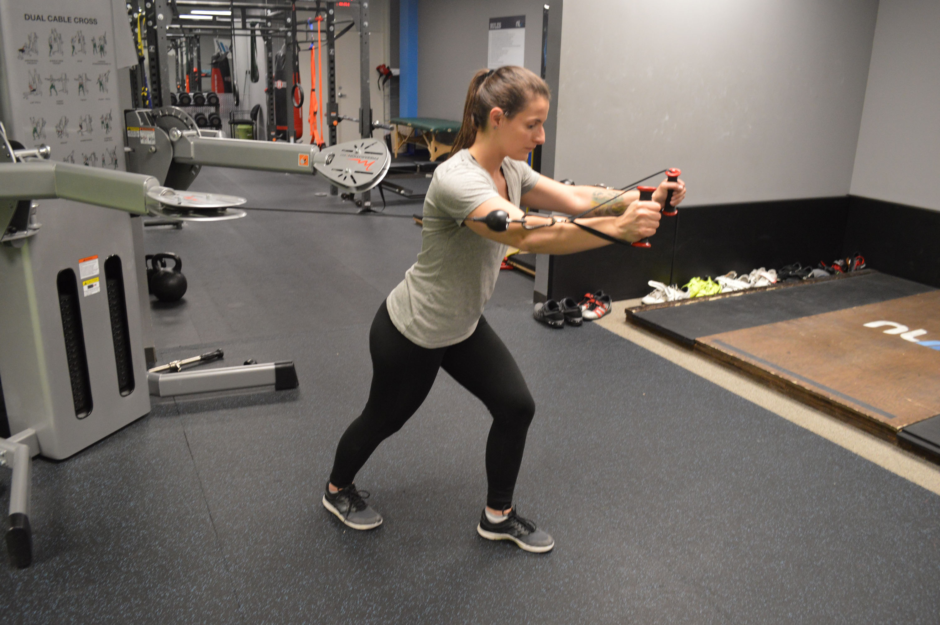 Standing Cable Chest Press Standing Cable Chest Press