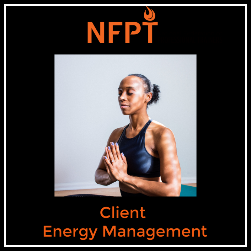 Energy Management: Cognitive Techniques for Three Client Energy Types 2 Energy Management