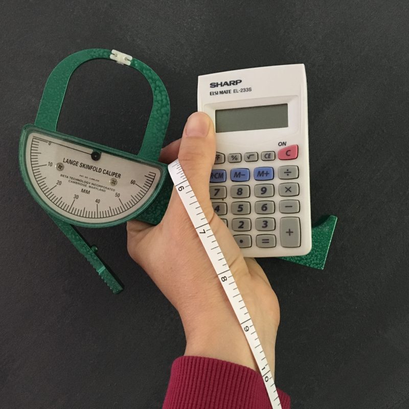 caliper, measuring tape, calculator