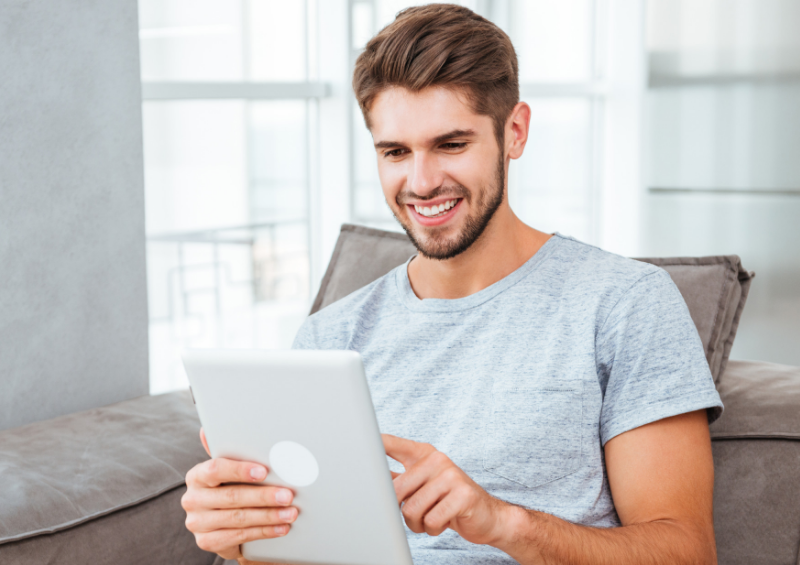 Write Your Own Fitness eBook 2 Man On Ipad