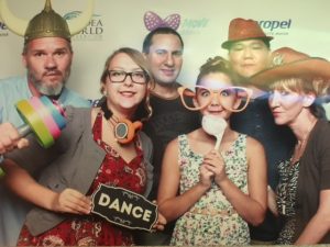 nfpt having fun at trade show