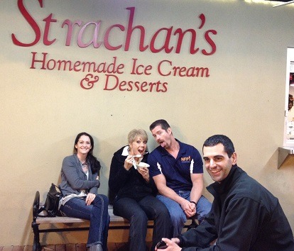 April Pattee, Debrae Barensfeld, Frank Campitelli and Matt Hirschberg enjoying a bit of ice cream after a hard day of SME work, it's okay to treat yourself, just a little ;)