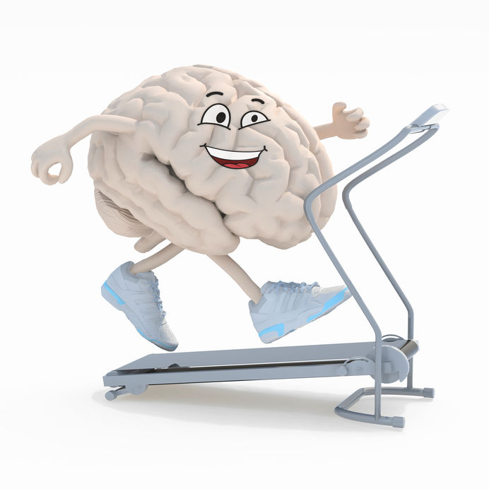 Fitness Fights Age-Related Cognitive Decline 2 Human Brain On A Running Machine