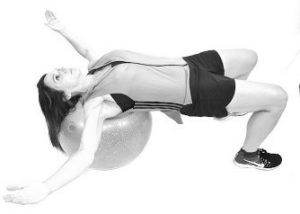 Supine Ball Chest Stretch 300x214