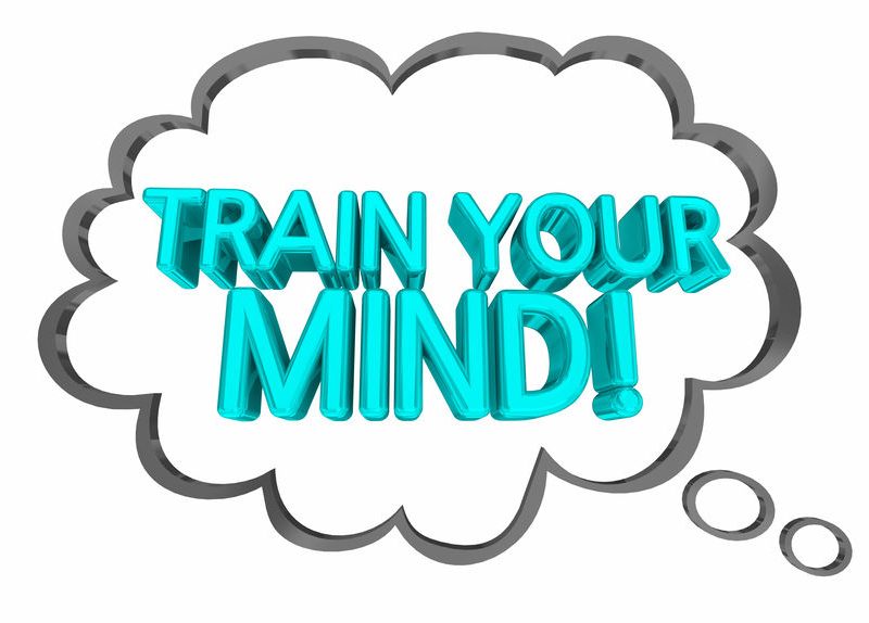 Train Your Mind Thought Cloud Mental Exercise 3d Illustration