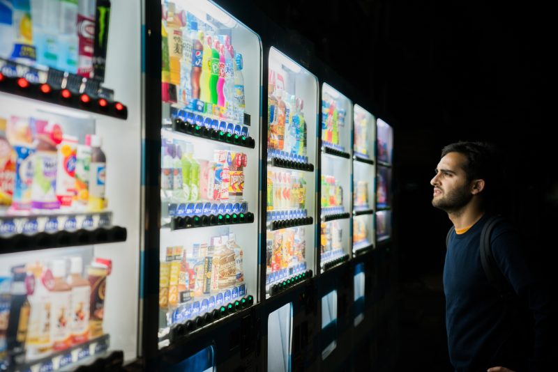 Mindful Eating - Being Conscious About Calories 2 man staring at beverages